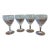 Vintage Josair Crystal Wine Glasses - Set of 4 For Sale