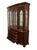 Wood Stanley Furniture American Craftsman Collection Solid Cherry Traditional Style 66" Buffet W. Lighted Display China Cabinet 0511-112 / 0511-212 For Sale - Image 7 of 12