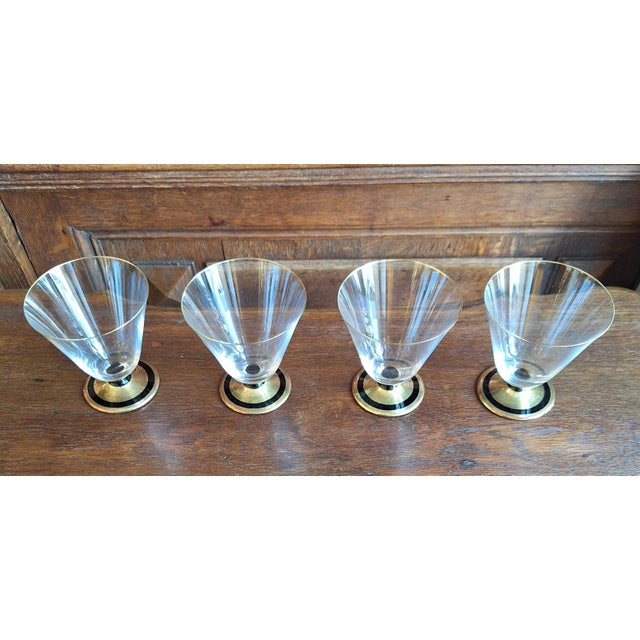 Art Deco Liqueur Glasses from Gistl KG, 1930s, Set of 4, in Very Good conditions. Designed 1920 to 1949 I have official...
