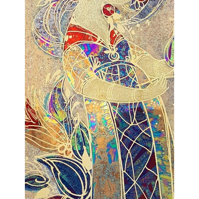 Hand Painted Gilded Platter by Bjorn Wiinblad, 1960s, Set of 2 For Sale - Image 4 of 17