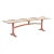 California Craft Nine Foot Hand Crafted Free-Edge Trestle Table For Sale