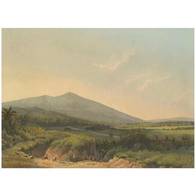 After Salm, Mountain Landscape Near Kedong Badak, Java, Lithograph, 1872 For Sale - Image 10 of 10