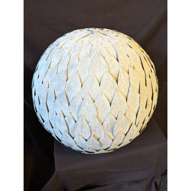 Mid-Century Modern Mid 20th Century Zinc Artichoke Garden Sculpture For Sale - Image 3 of 5