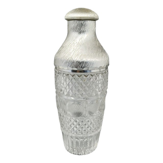 Cut Crystal Cocktail Shaker from Arir, Italy, 1960s For Sale