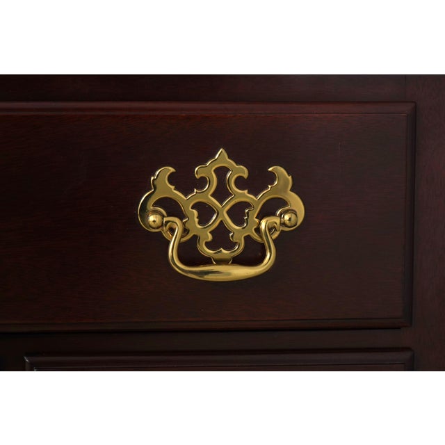 1990s Kindel Mahogany Queen Anne Style Highboy Chest For Sale - Image 11 of 16