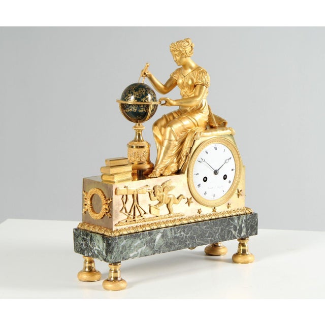 Metal Astronomy Clock, France, 1825 For Sale - Image 7 of 16