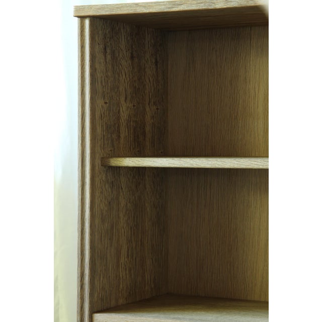 Wood Vintage Danish Oak Bookcase with Sculptural Legs, 1960s For Sale - Image 7 of 18