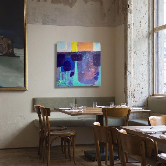 2020s Landscape With Sun and Trees by P. L. Bradbury Oil on Canvas For Sale - Image 5 of 5