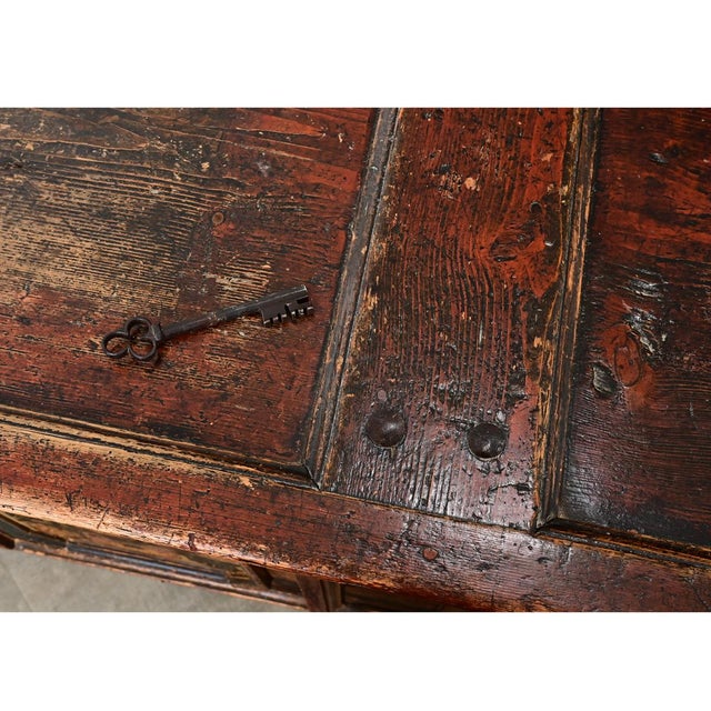 Swedish 18th Century Painted Chest-Trunk For Sale - Image 17 of 17