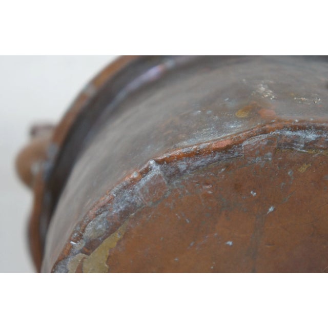 Antique Primitive Copper Dovetailed Goose Neck Tea Coffee Pot Kettle For Sale - Image 9 of 10