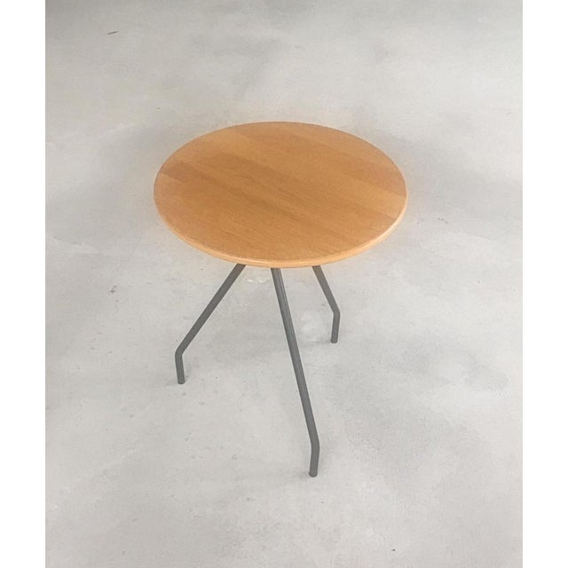 Danish Oak Side Table by Rud Thygesen and Johnny Sorensen for Magnus Olesen, 1980s For Sale - Image 3 of 6