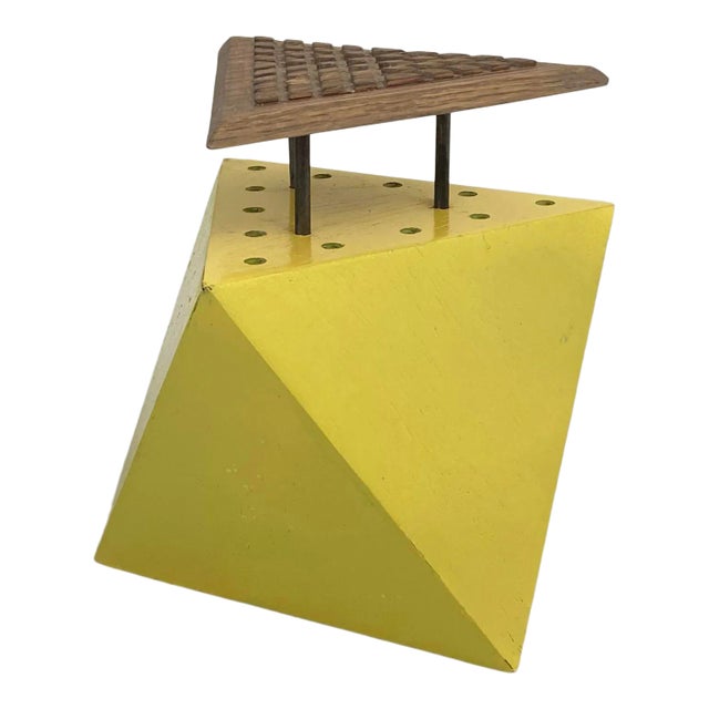 Postmodern Vintage Artist Studio Wood Sculpture For Sale