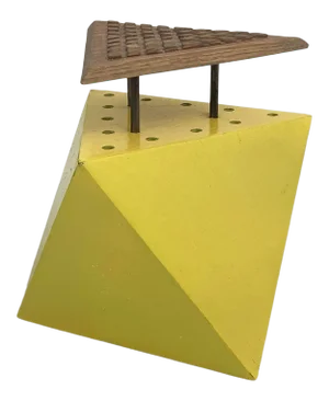 Postmodern Vintage Artist Studio Wood Sculpture