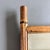 Rustic Facet Cut Glass Mirror with Bamboo Frame, France, 1940s For Sale - Image 6 of 8
