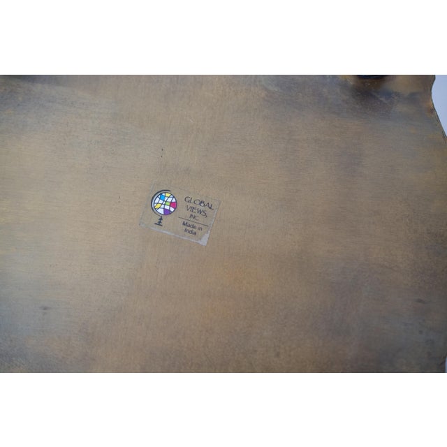 Late 20th Century Large Solid Copper and Brass Planters With Ring Handles- a Pair For Sale - Image 6 of 7