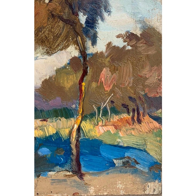 Original River Landscape Oil Painting, Ukrainian Artist, 1960s 25-17 For Sale - Image 6 of 6