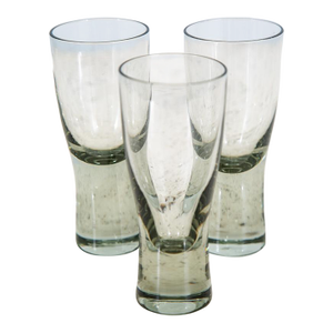 1960s Mid Century Modern Glass Shot Glasses Per Lutkin Holmegaard Smoked Glasses - Set of 3