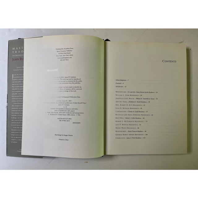 American Mastering Tradition: The Residential Architecture of John Russell Pope, Acanthus Press, 2004 For Sale - Image 3 of 7