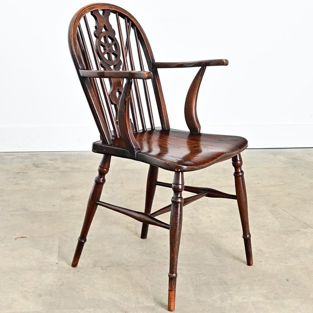 English 19th Century Elm Windsor Chair For Sale - Image 11 of 11