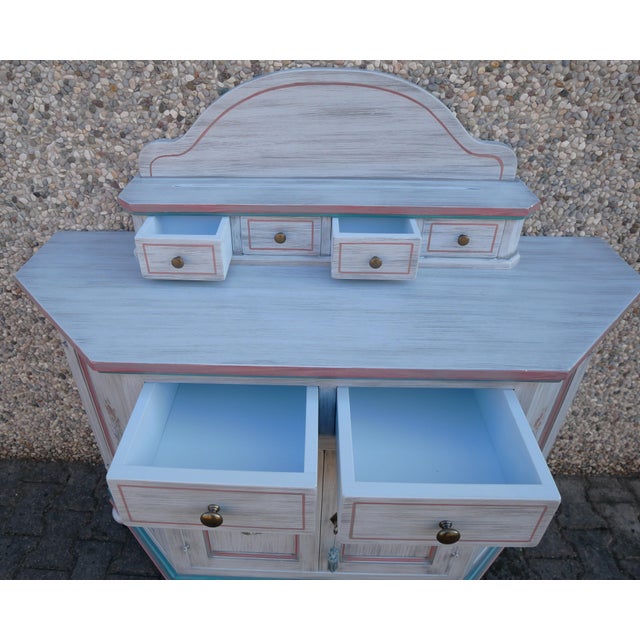Wood Vintage Lacquered Corner Sideboard. 1990s For Sale - Image 7 of 16