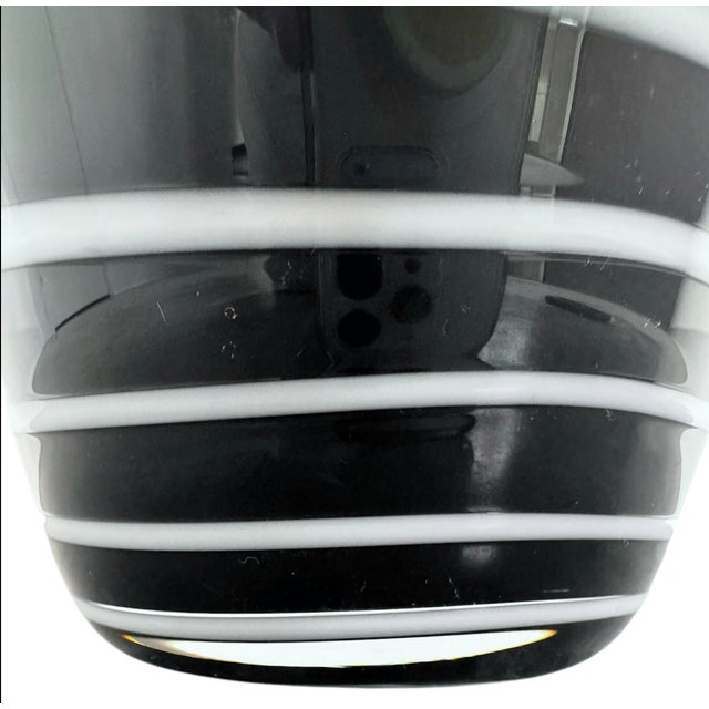 1970s Polish Art Glass: Monochrome Ribbon Vase For Sale - Image 9 of 10