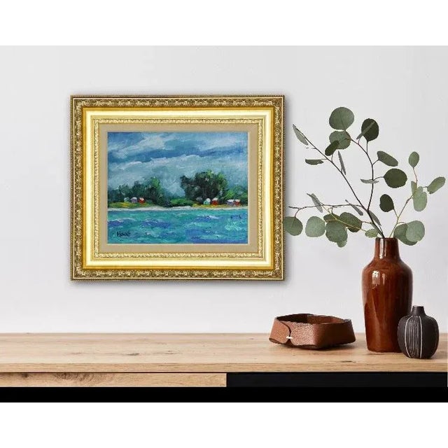 Contemporary Caribbean Princess Cays (Original Oil Painting) For Sale - Image 3 of 12