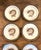 Mid-Century Modern Set of 8 Mid Century Modern Thanksgiving "Turkey Design" Plates Made in Finland by Arabia Signed For Sale - Image 3 of 12