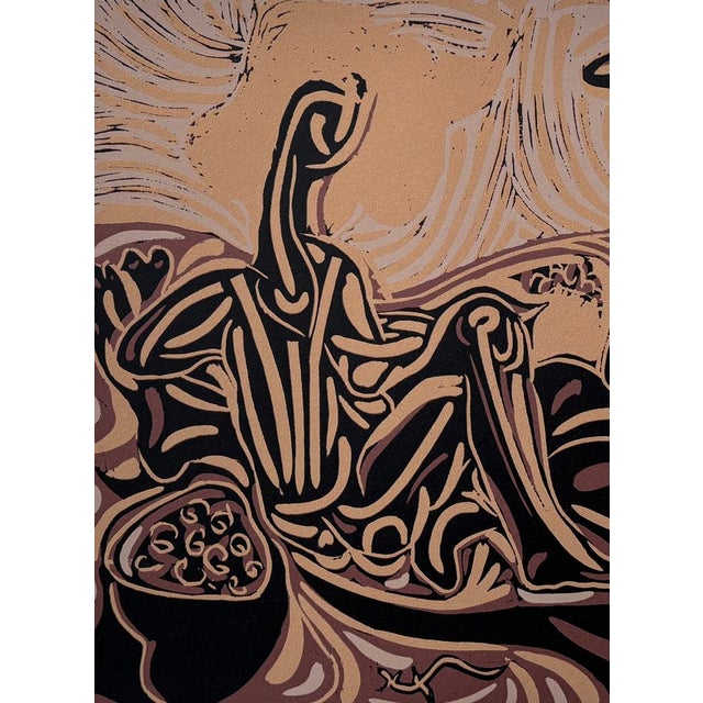 Pablo Picasso Pablo Picasso, Les Vendangeurs, 1962, Linocut For Sale - Image 4 of 6