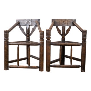 Pair of Late 19th Century Turner's Chairs For Sale