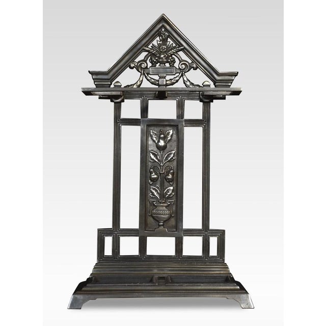 Falkirk Cast Iron Umbrella Stand, 1890s For Sale - Image 3 of 9
