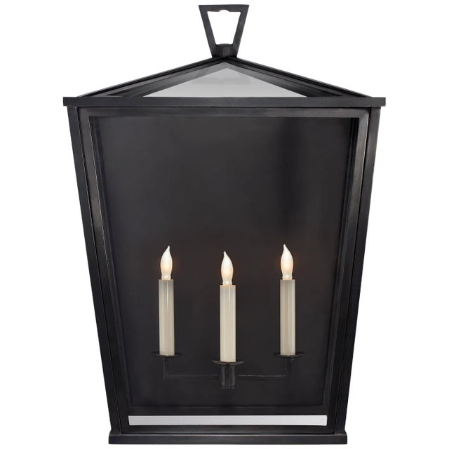 Darlana Large 3/4 Lantern in Bronze Designer: Chapman & Myers Height: 24.5" Extension: 12.25" Backplate: 16" x 18.25"...