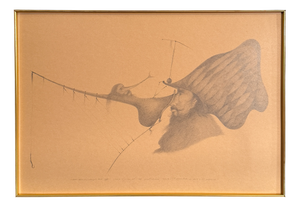 Max Marra, Fisherman of Fish and Furs, 1990s, Pencil