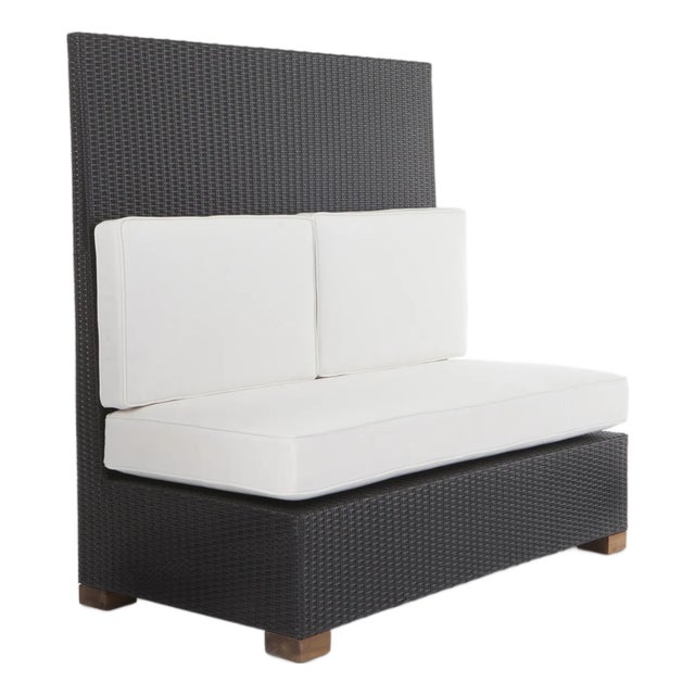 Outdoor High Back Banquette Sofa For Sale