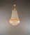Art Deco Vintage Empire Neoclassical Crystal Basket Brass Crystal Chandelier For Sale - Image 3 of 11