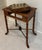 Brown Antique Aesthetic Movement Faux Bamboo Chinoiserie Style Side Table With Drawer For Sale - Image 8 of 18