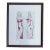 Contemporary Artwork “The Models” Framed Ink on Paper Drawing by Cassandra Auker For Sale