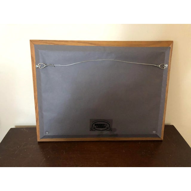 Contemporary "Seal the Day" Original Framed Watercolor Painting by Nancy Smith For Sale - Image 3 of 5