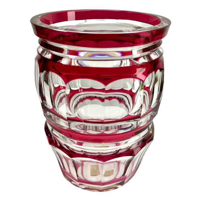 Crystal Vase from Val Saint Lambert, 1950 For Sale