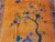 Textile 1920s Orange Scene Floral Antique Chinese Art Deco Rug 6'0" X 8'8" Knotted Wool Carpet For Sale - Image 7 of 9