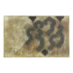 Untitled, Lou Fink Oil & Sand on Canvas Painting