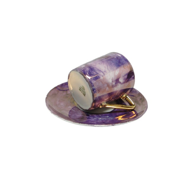 Postmodern Postmodern Cup and Saucer, Poland, 1970s, Set of 2 For Sale - Image 3 of 5