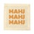 Pop Art Mahj Mahj Mahj Orange Mahjong Cotton Sateen Cocktail Napkins, Set of 4 For Sale - Image 3 of 5