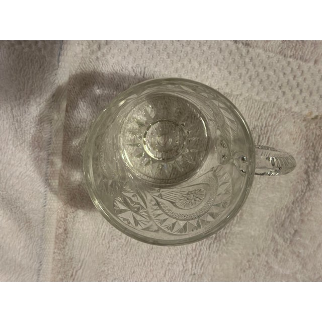 1950s Large Pressed Glass Punch Bowl Set - 13pcs For Sale - Image 12 of 14