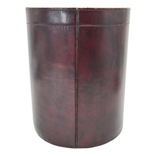 Leather Wastebasket by Hauler, Germany, 1970s For Sale
