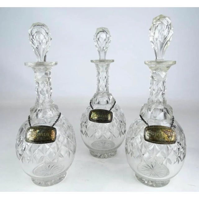 Antique English Silver Three Section Silverplate Decanter Holder or Tantalus With Lateraling Liquor For Sale - Image 4 of 9