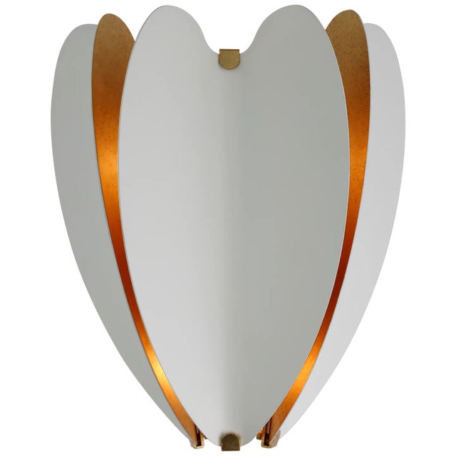 Danes Small Sconce in Matte White and Gild Designer: kate spade new york Height: 11.25" Extension: 6" Backplate: 4.25" x...