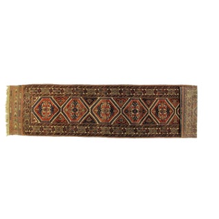 1960s Vintage Baluchestan Runner Rug - 2′9″ × 12′4″ For Sale