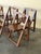 Set of 8 Mid Century Modern Folding Wood Chairs – Made in Romania, 1970s For Sale - Image 9 of 10