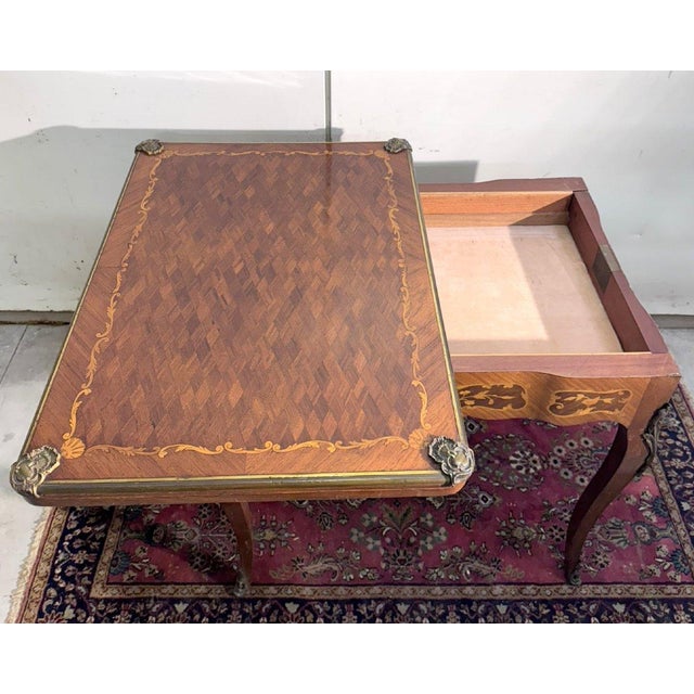 Louis xv style marquetry game table, late 19th century louis xv style marquetry game table, late 19th century marquetry...