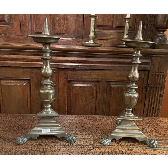 Bronze Candlesticks, France, 17th Century, Set of 2 For Sale - Image 10 of 10